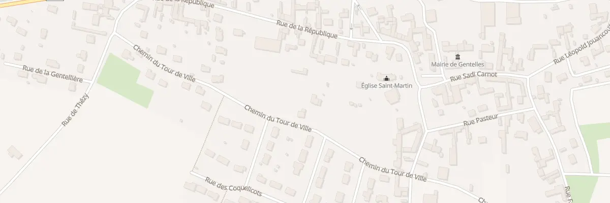 Plan du 17 Che du Tour de Ville à Gentelles
