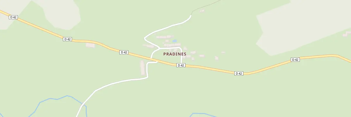 Plan du 5165 Pradines à Saint-Chamant