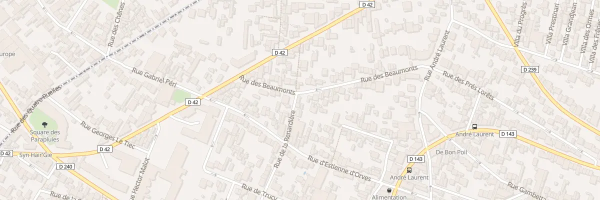 Plan du 57 Rue des Beaumonts à Fontenay-sous-Bois
