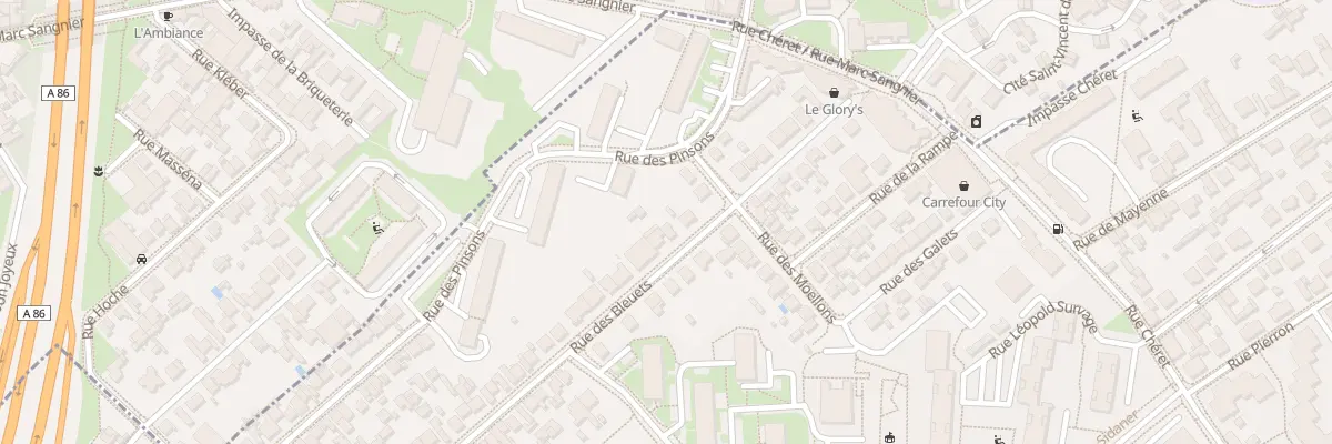 Plan du 77 Rue des Bleuets à Créteil