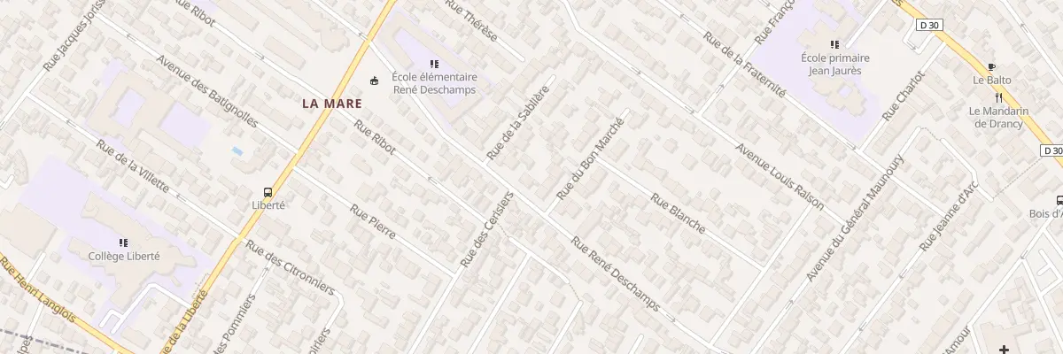 Plan du 13 Rue Rene Deschamps à Drancy