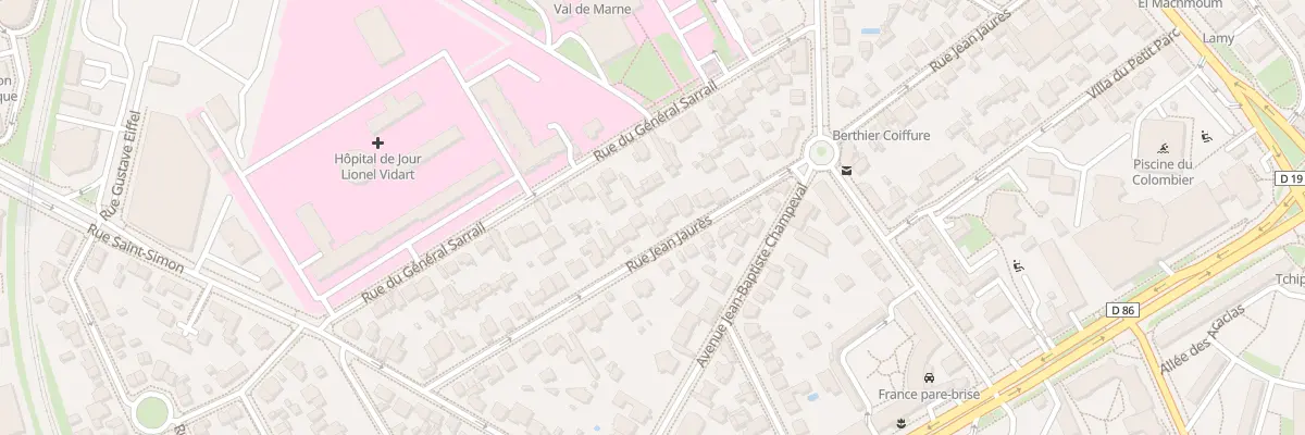Plan du 50 Rue Jean Jaurès à Créteil