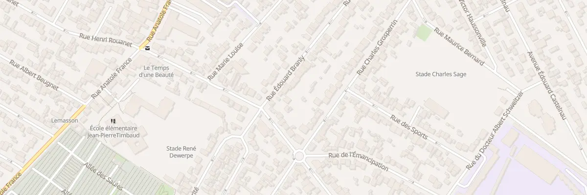 Plan du 10 Rue Branly à Drancy