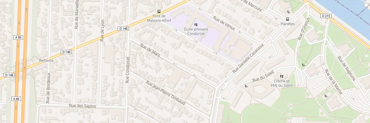 Plan du 23 Rue Mars à Maisons-Alfort