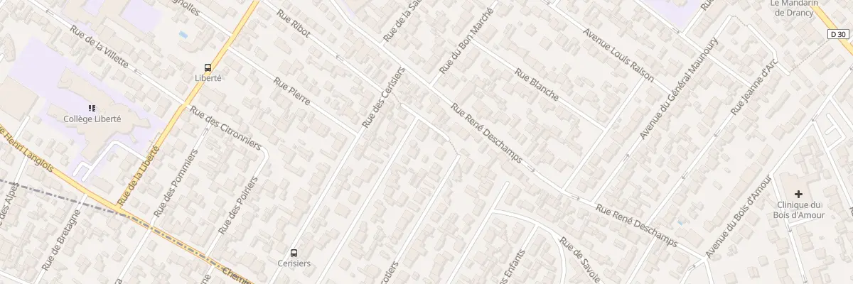 Plan du 3 Rue Des Pruniers à Drancy