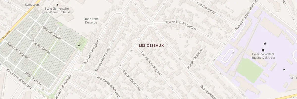 Plan du 7 Rue Pegoud à Drancy