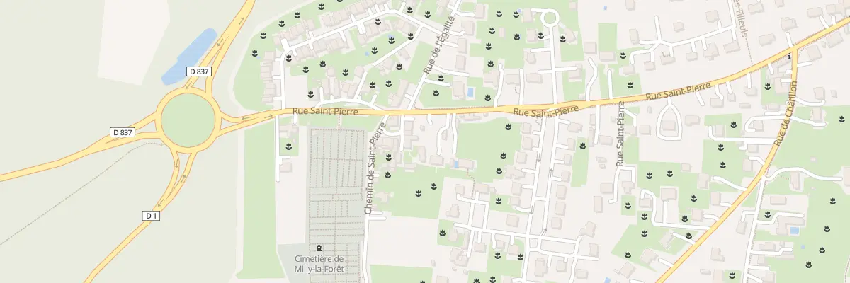 Plan du 63 Rue St Pierre à Milly-la-Forêt