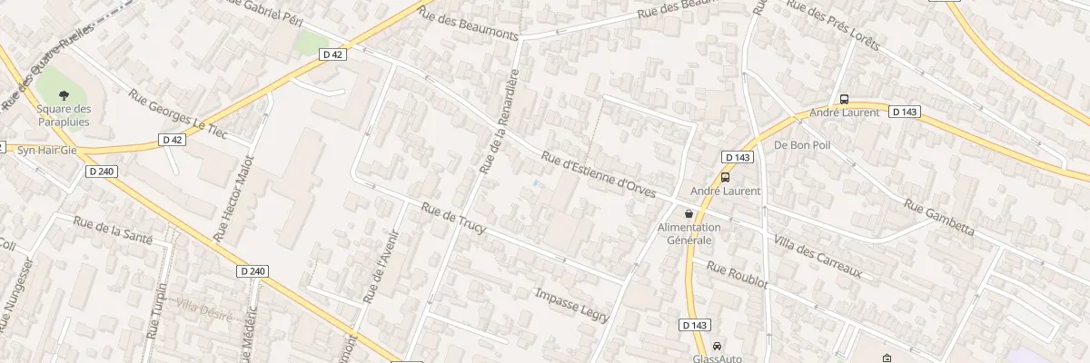 Plan du 25 Rue d’Estienne d’Orves à Fontenay-sous-Bois