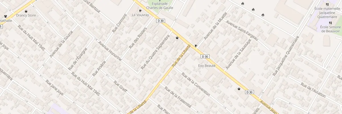 Plan du 8 Rue De La Liberte à Drancy