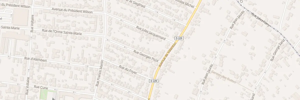 Plan du 25 Rue Georges Picot à Villeneuve-Saint-Georges