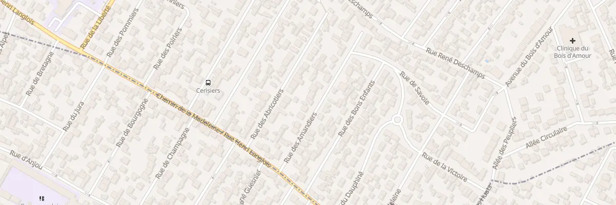 Plan du 16 Rue Des Amandiers à Drancy