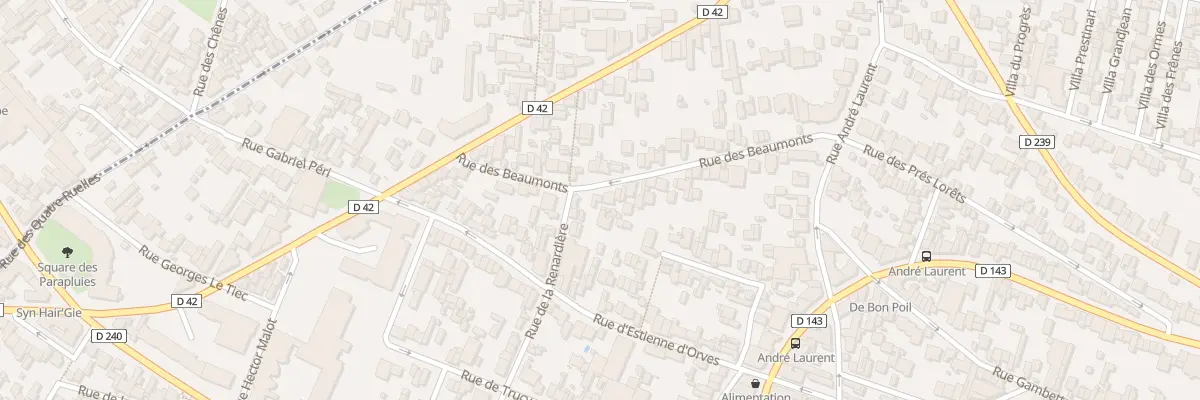 Plan du 53 Rue des Beaumonts à Fontenay-sous-Bois