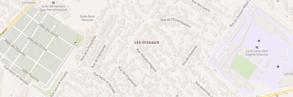 Plan du 9 Rue Pegoud à Drancy