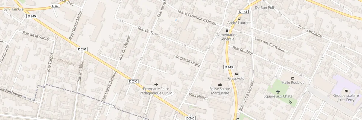 Plan du 3 Imp Legris à Fontenay-sous-Bois