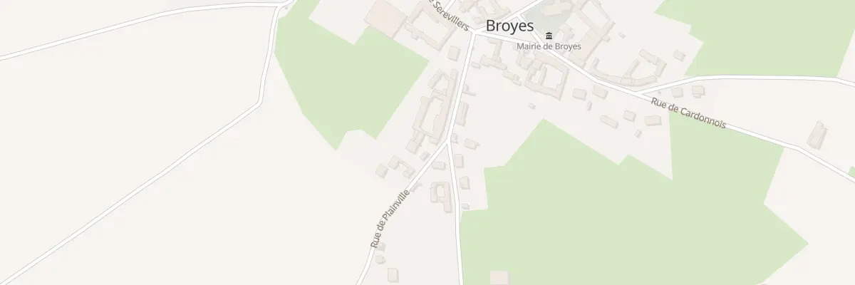 Plan du 8B Rue de Plainville à Broyes