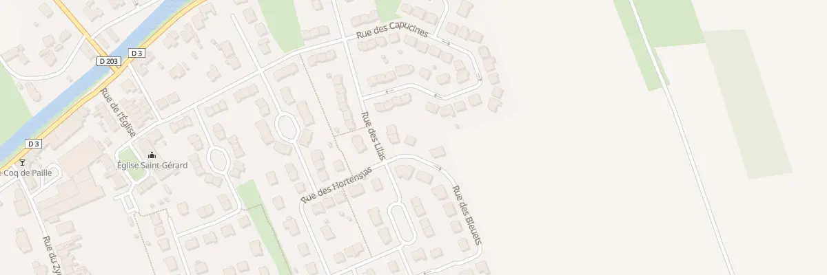 Plan du 2 Rue des Bleuets à Hoymille