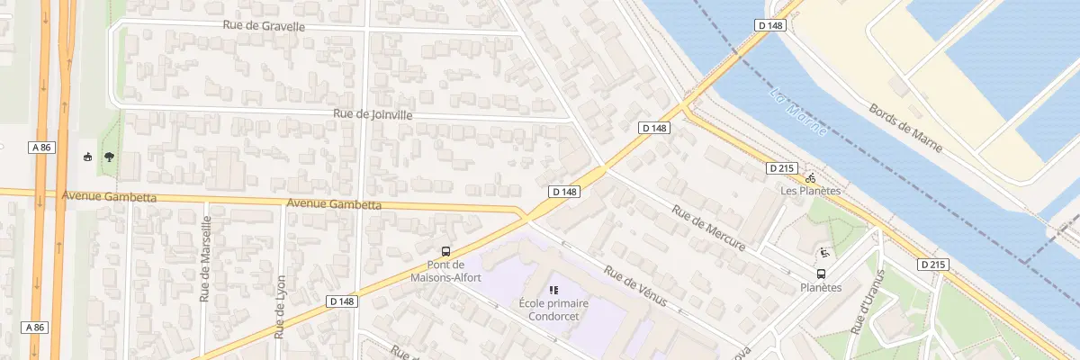Plan du 243 Av de la République à Maisons-Alfort