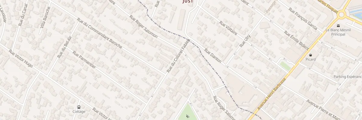 Plan du 54 Rue du Col Fabien à Drancy