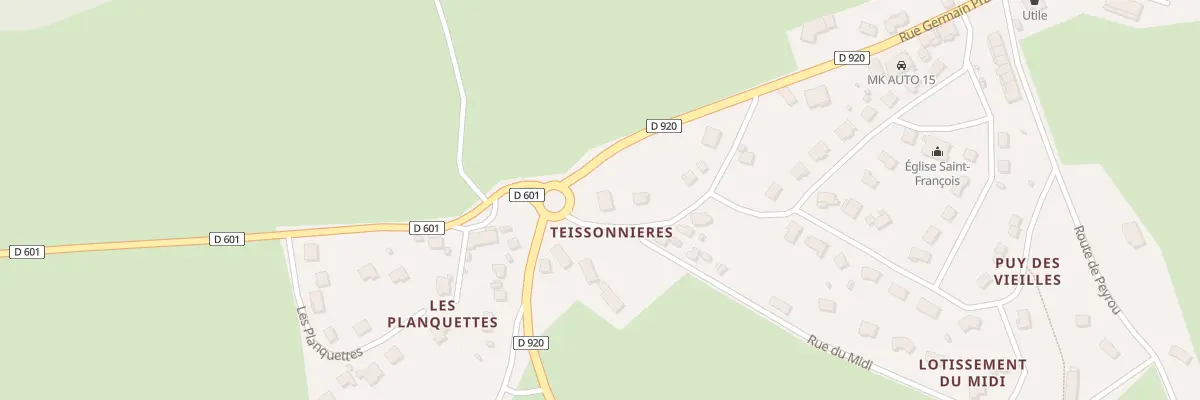 Plan du 8 Teissonnieres à Lafeuillade-en-Vézie