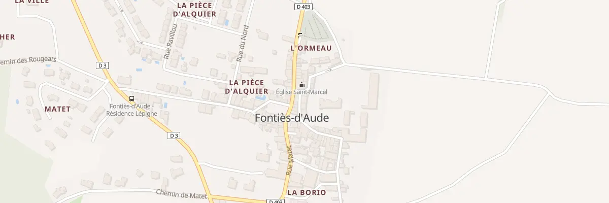 Plan du 6 Rue des Corbières à Fontiès-d’Aude