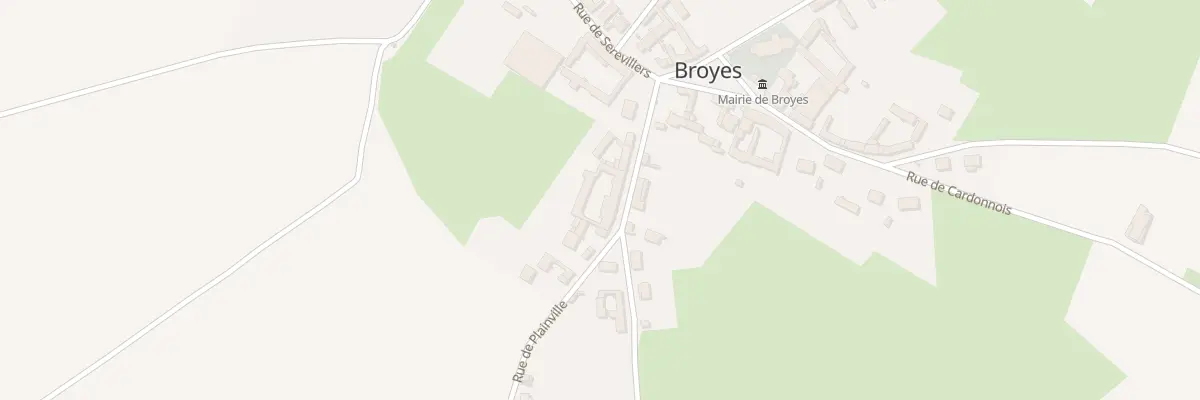 Plan du 6 Rue de Plainville à Broyes