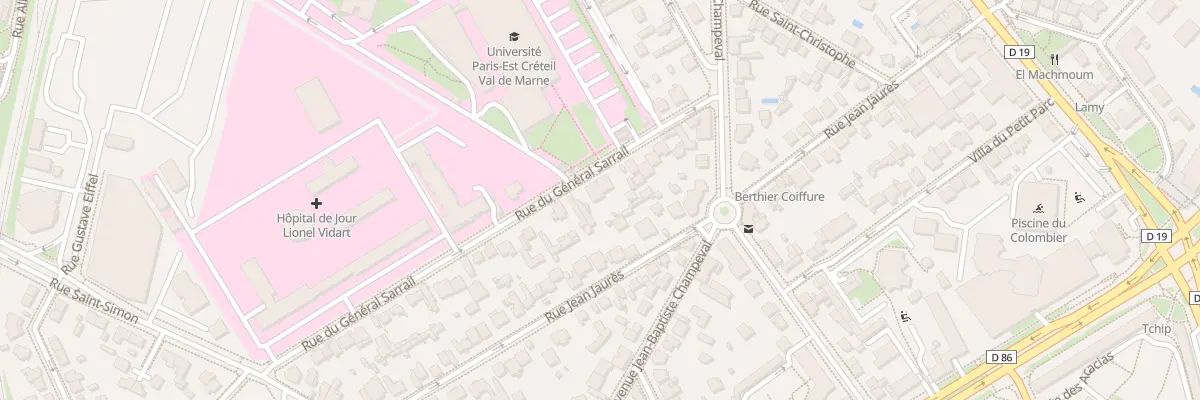 Plan du 17 Rue du Gal Sarrail à Créteil