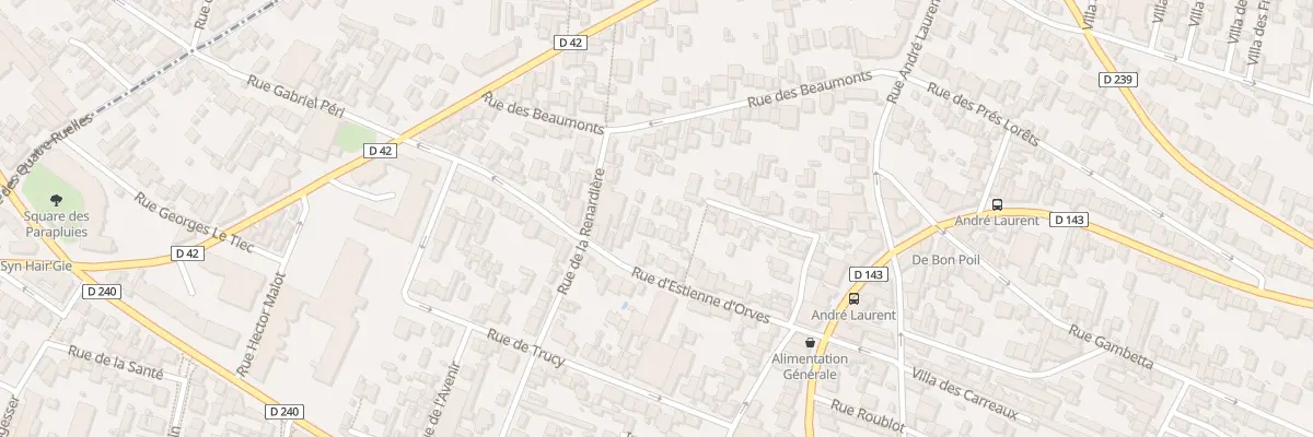 Plan du 24 Rue d’Estienne d’Orves à Fontenay-sous-Bois