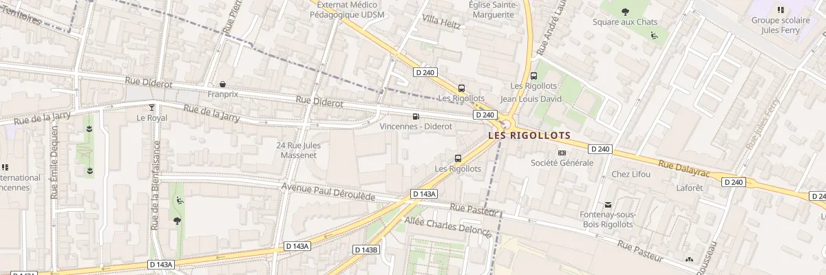 Plan du 214 Rue Diderot à Vincennes