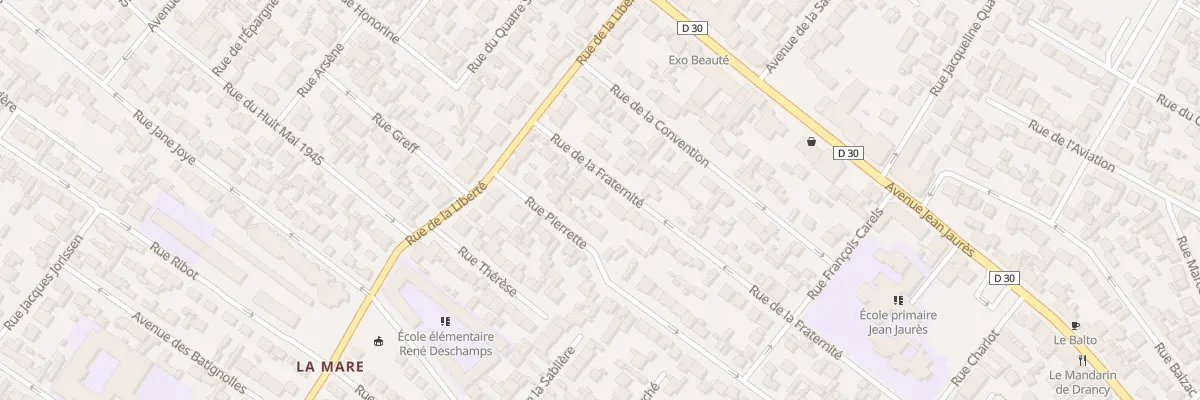 Plan du 14 Rue De La Fraternite à Drancy