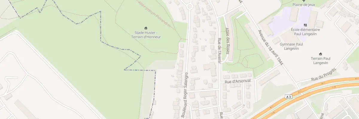Plan du 54 Bd Roger Salengro à Noisy-le-Sec