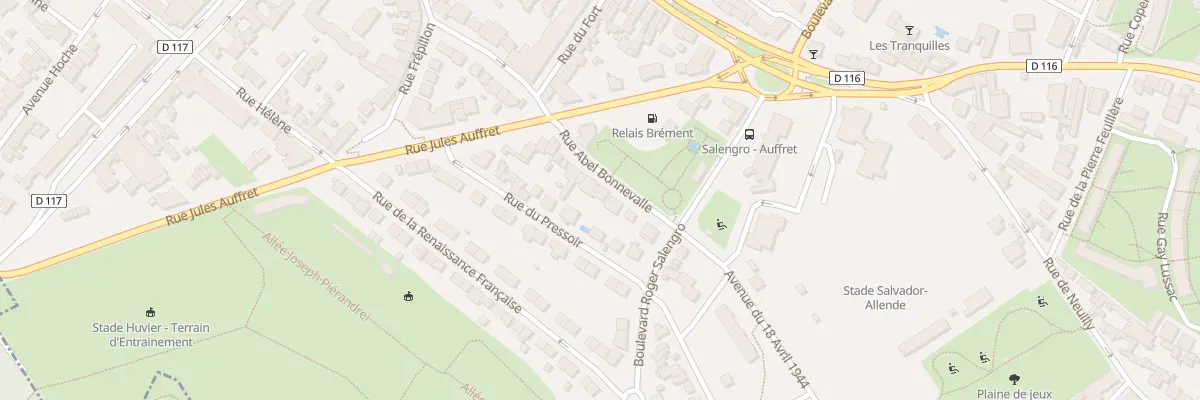 Plan du 30 Rue Abel Bonnevalle à Noisy-le-Sec