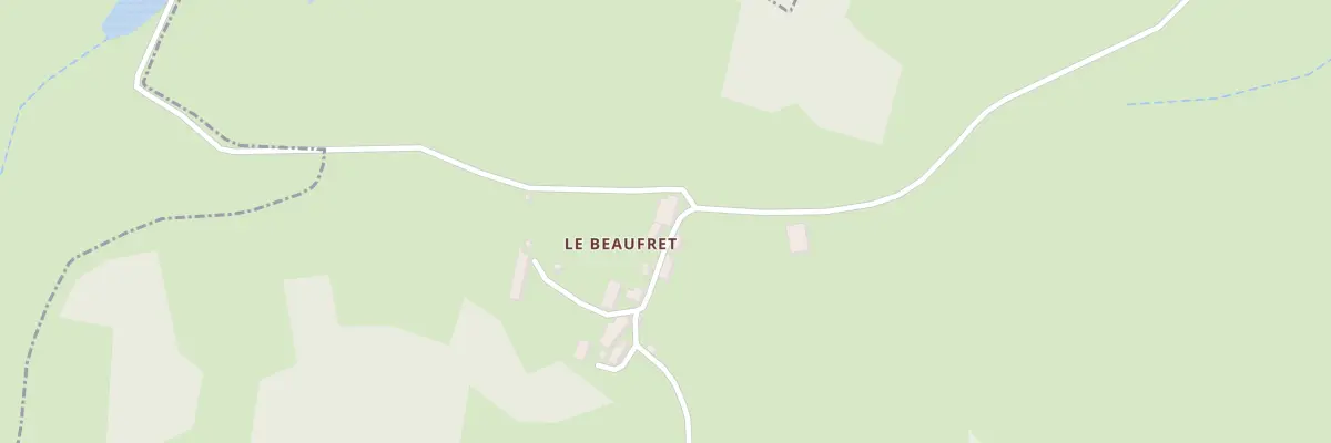 Plan du 2 Le Beaufret à Rougnat