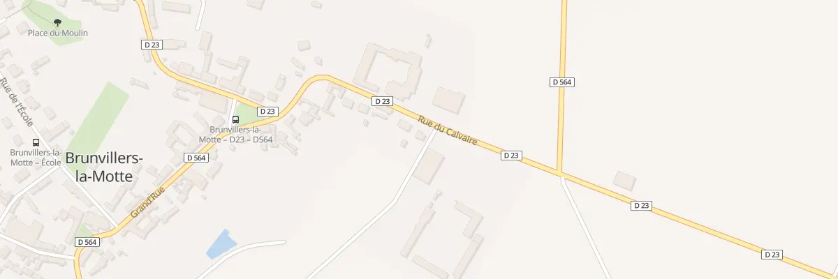 Plan du 180 Rue du Calvaire à Brunvillers-la-Motte