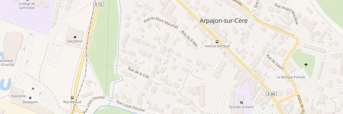 Plan du 2 Rue de Verdun à Arpajon-sur-Cère
