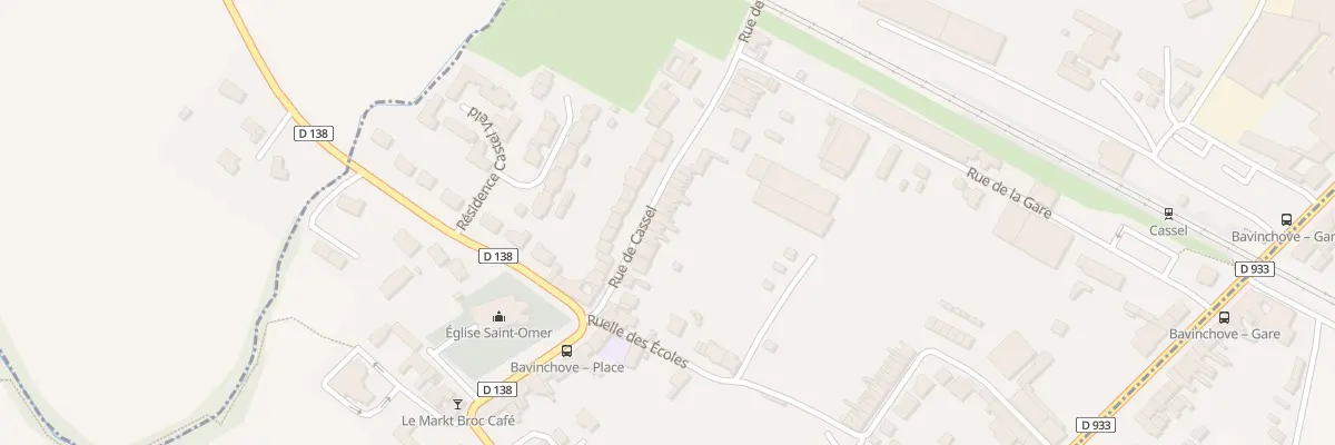 Plan du 15 Rue de Cassel à Bavinchove