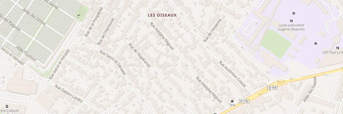 Plan du 30 Rue Pegoud à Drancy