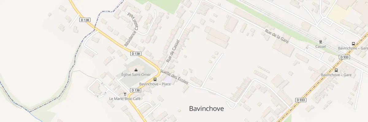Plan du 7 Rue de Cassel à Bavinchove