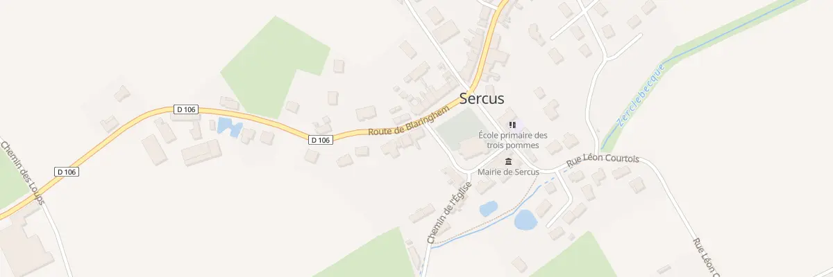 Plan du 65 Rte de Blaringhem à Sercus