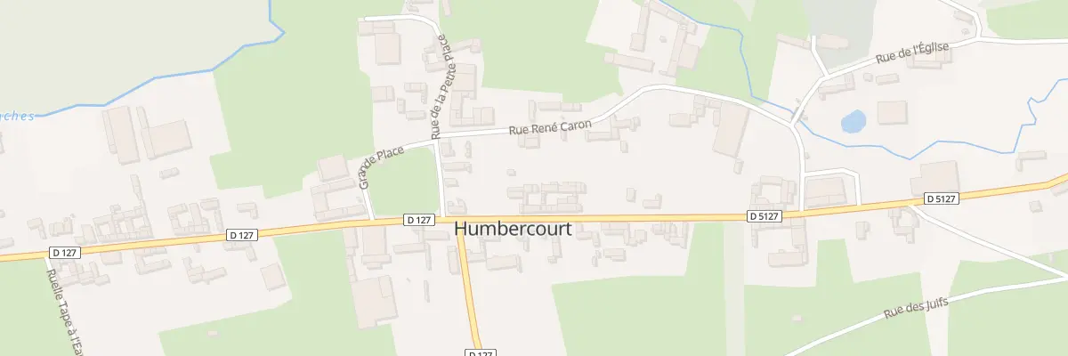 Plan du 6 Rue Georges Clémenceau à Humbercourt