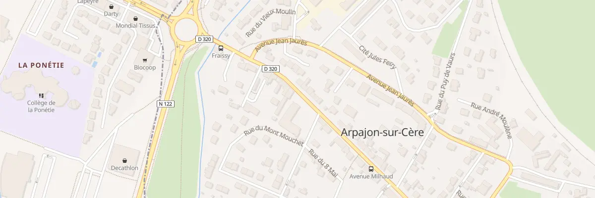 Plan du 34 Rue du Mont Mouchet à Arpajon-sur-Cère