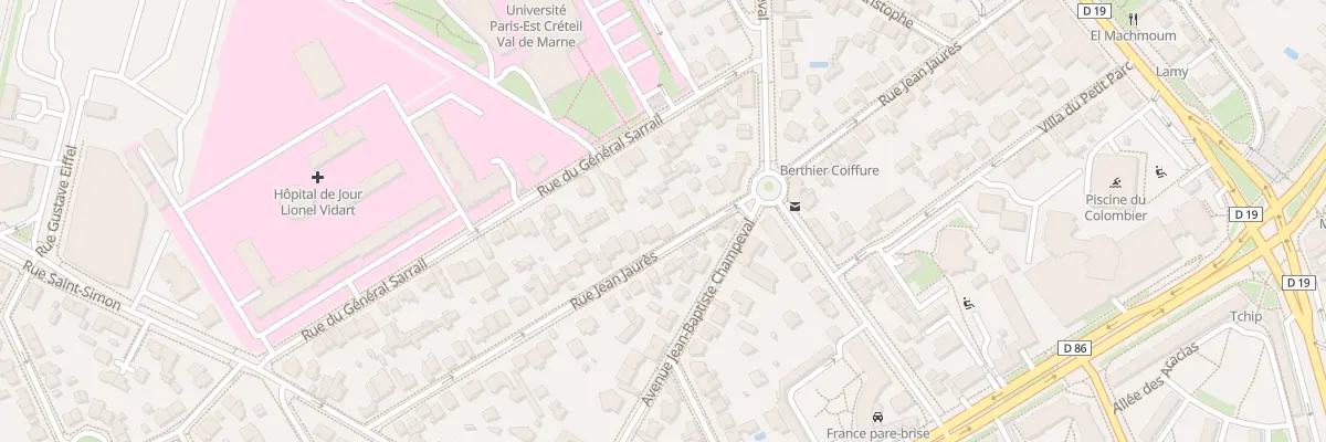 Plan du 42 Rue Jean Jaurès à Créteil