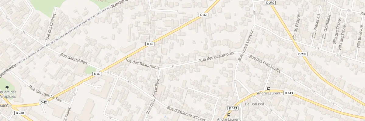 Plan du 50 Rue des Beaumonts à Fontenay-sous-Bois
