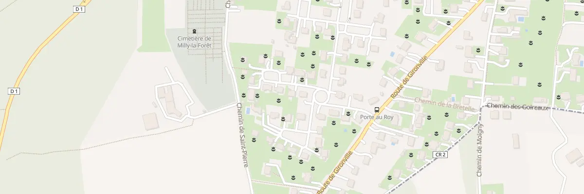Plan du 58 Rue de la Porte au Roy à Milly-la-Forêt