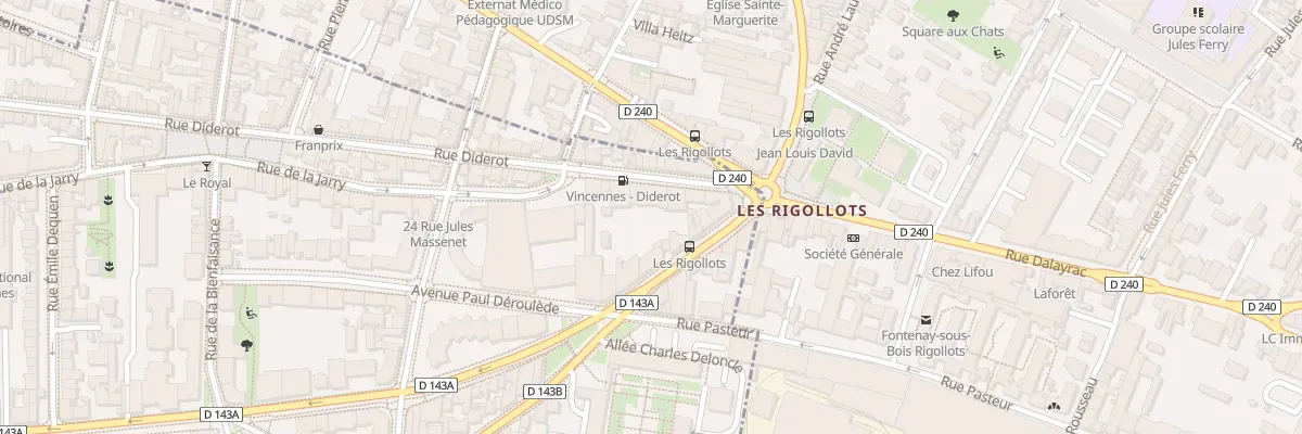 Plan du 216 Rue Diderot à Vincennes