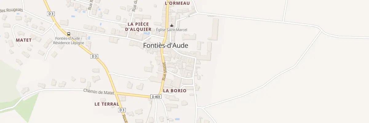 Plan du 59 Le Village à Fontiès-d’Aude