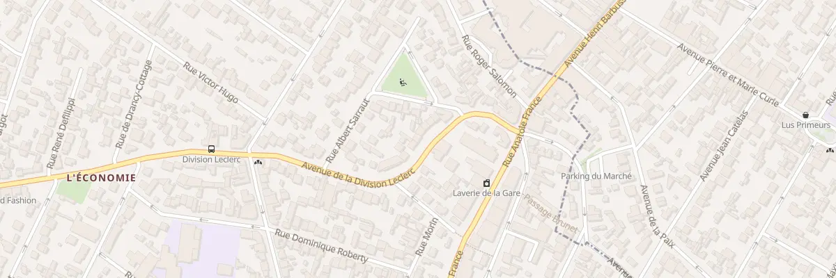 Plan du 22 Av De La Division Leclerc à Drancy
