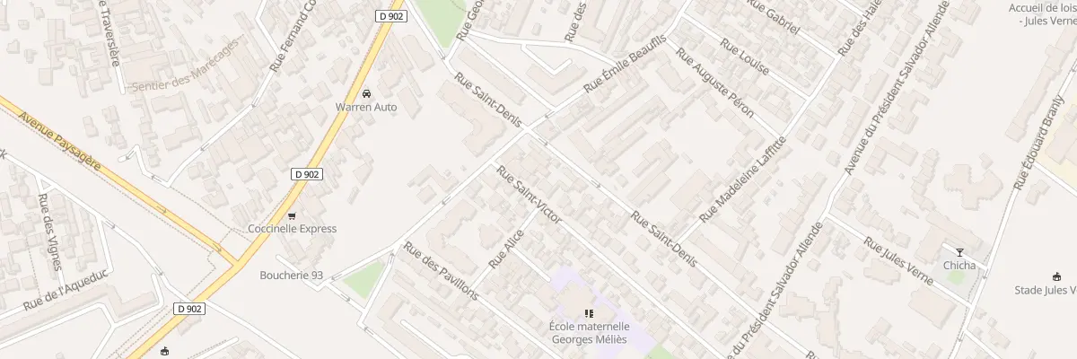 Plan du 5 Rue Saint-Victor à Montreuil