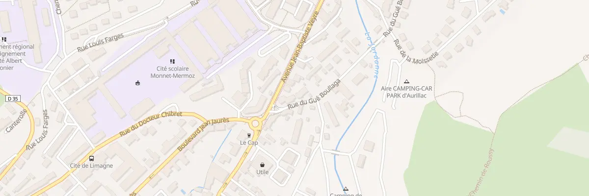 Plan du 5 Rue du Gue Bouliaga à Aurillac