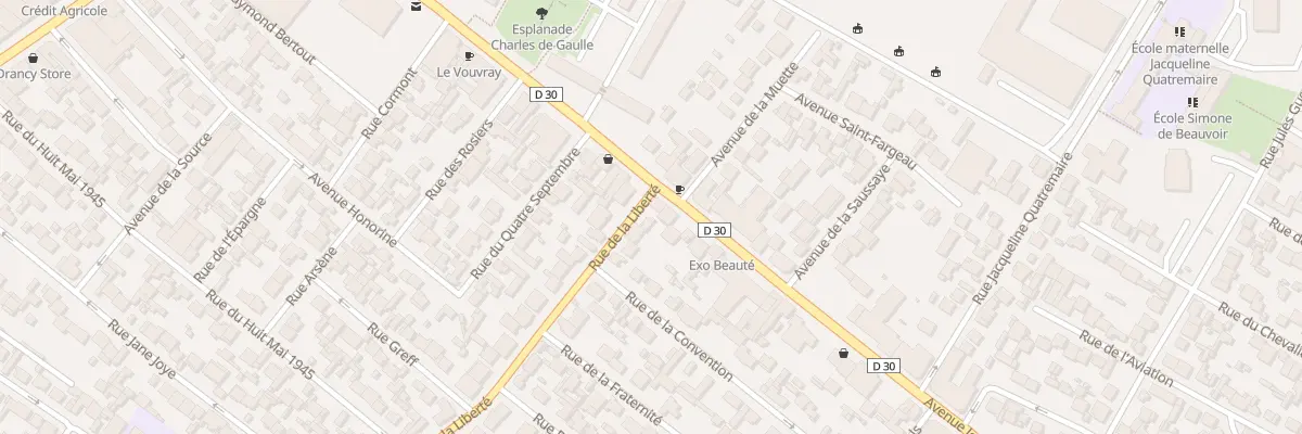 Plan du 1 Rue De La Liberte à Drancy