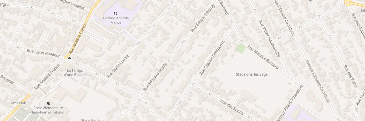 Plan du 30 Rue Branly à Drancy